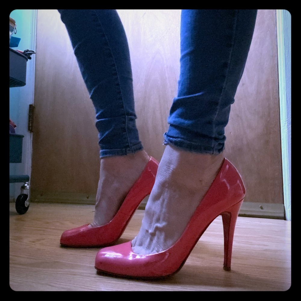 Christian Louboutin Decollete 328 pink square 39